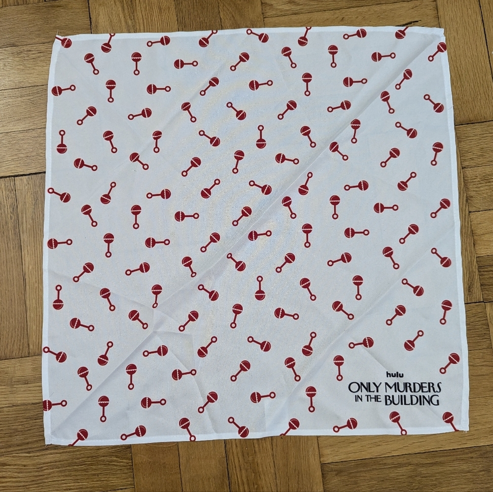 Only Murders In The Building Season 3 Death Rattle Handkerchief; Official Merch!